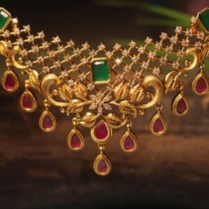 Peacock necklace