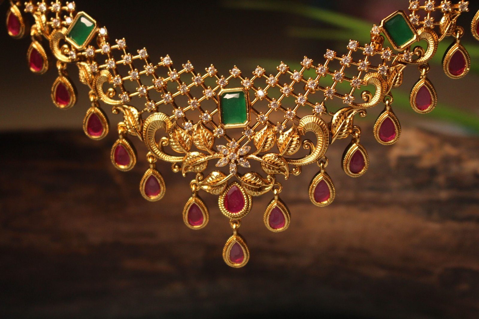 Peacock necklace