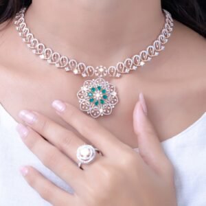 AD White necklace